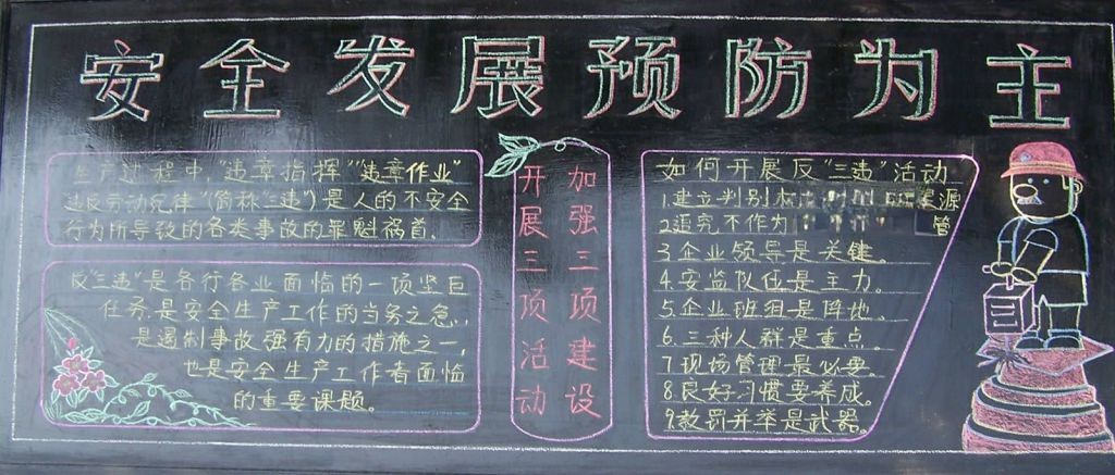 安全生产月活动宣传板报