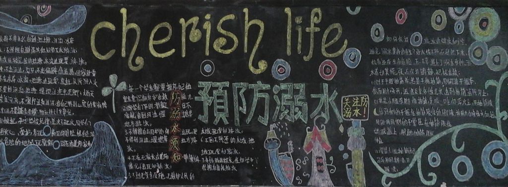 预防溺水学自救黑板报大全