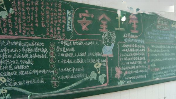 安全卫生黑板报图片