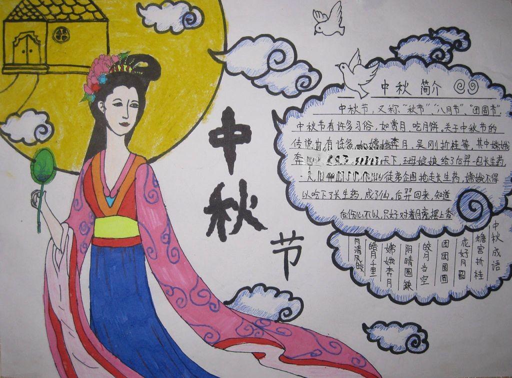 中秋节获奖手抄报图片大全