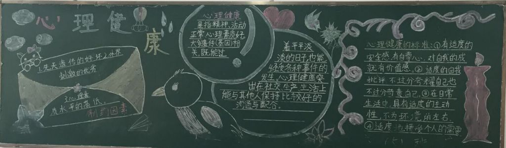 心理健康黑板报