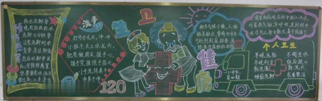 小学生卫生与健康黑板报