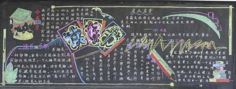 小学生读书节板报：读好书