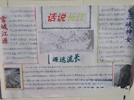 话说长江主题手抄报图片