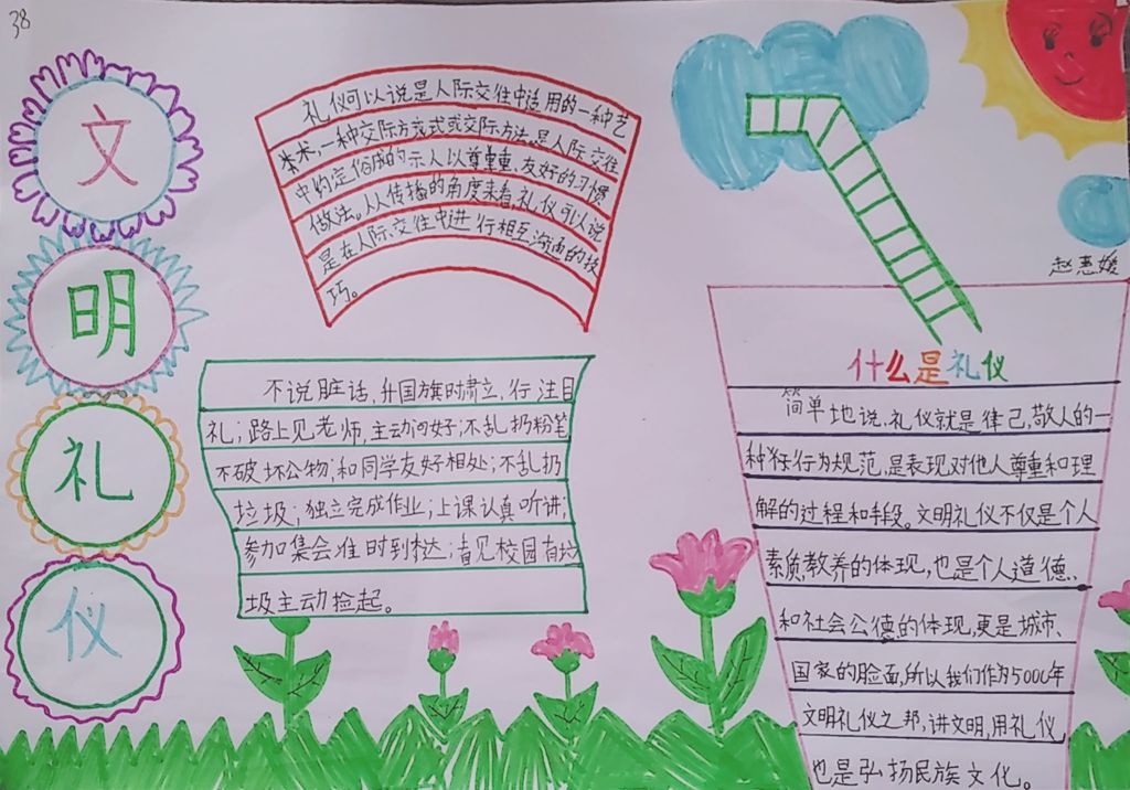我是文明小使者手抄报