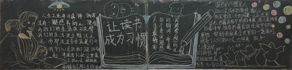 让读书成为习惯黑板报