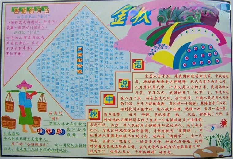 话说中秋手抄报