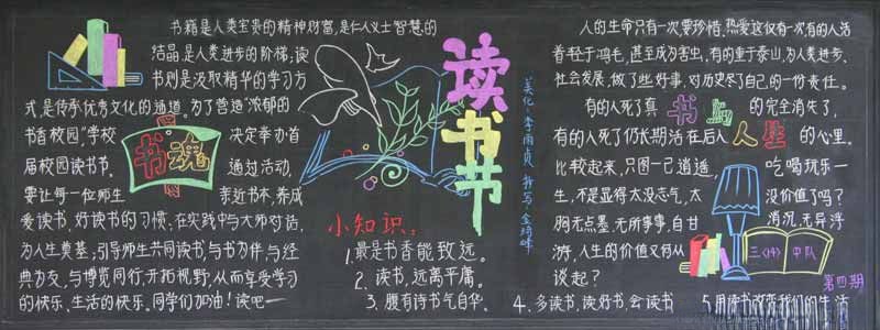 小学生读书节黑板报