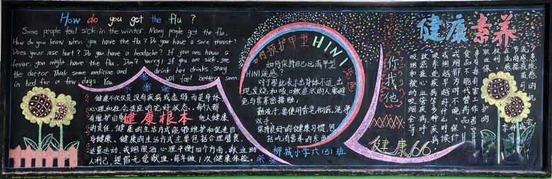 健康素养黑板报图片大全