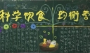 科学饮食均衡营养黑板报