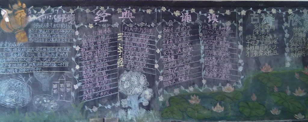 三字经板报图片荟萃 三字经板报图片荟萃