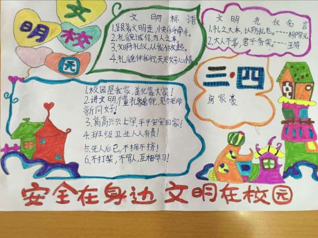 文明校园手抄报作品大全展示