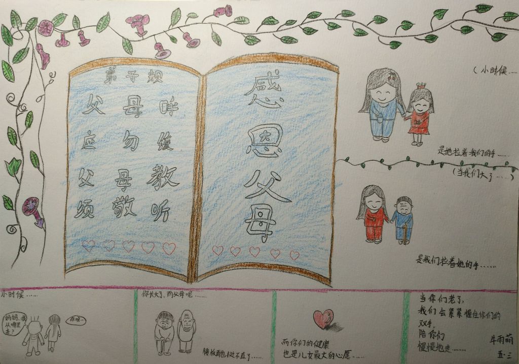 弟子规圣人训手抄报