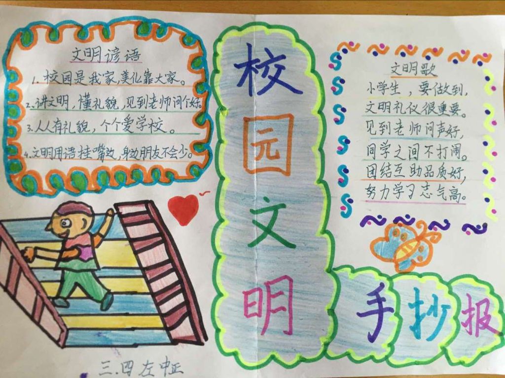 文明校园手抄报作品大全展示