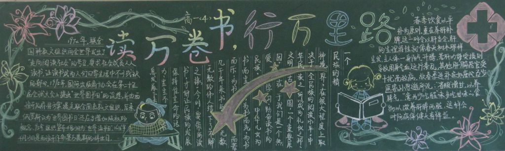 走进书香乐园黑板报 走进书香乐园黑板报