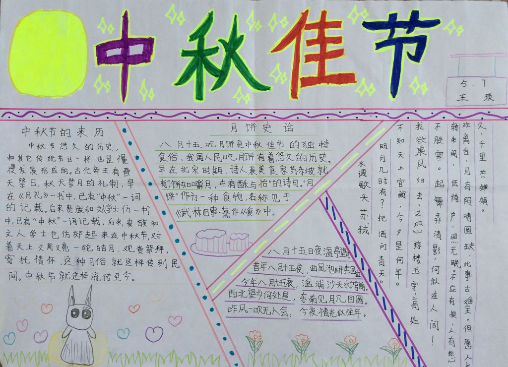 中秋佳节手抄报图片大全
