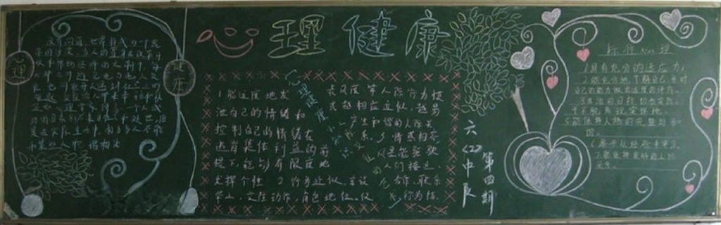 中学生健康黑板报设计图大全