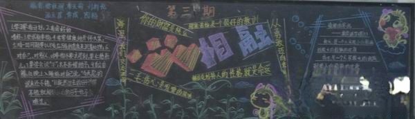 心理健康教育黑板报：心相融