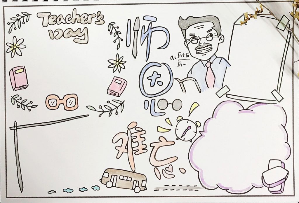 师恩难忘手抄报模板,致我们可爱的老师 师恩难忘手抄报模板,致我们可爱的老师