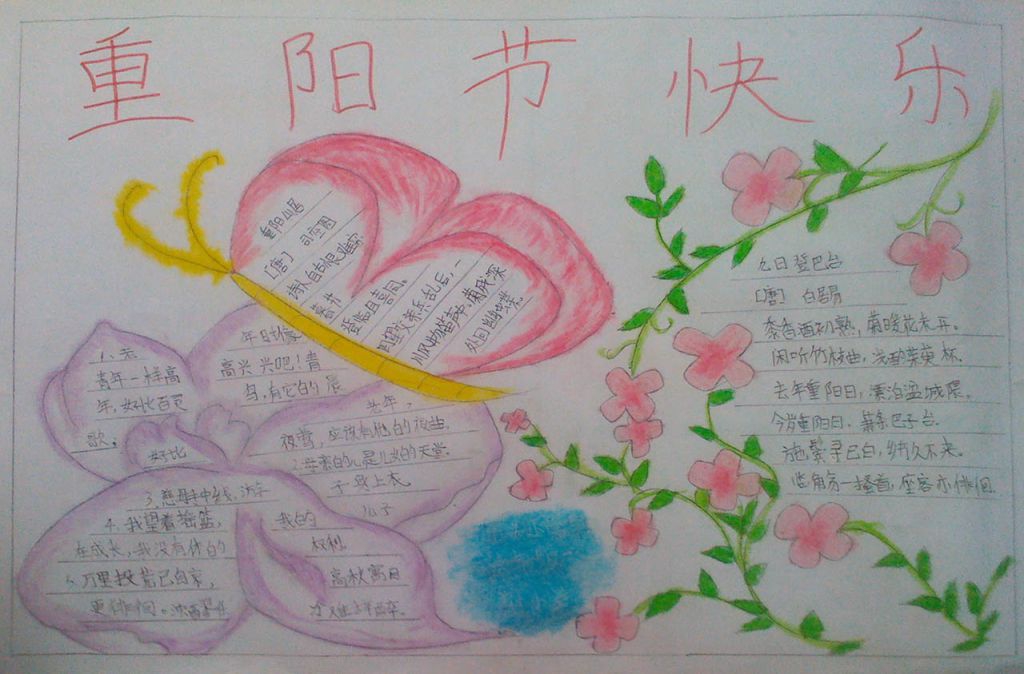 99重阳节手抄报内容