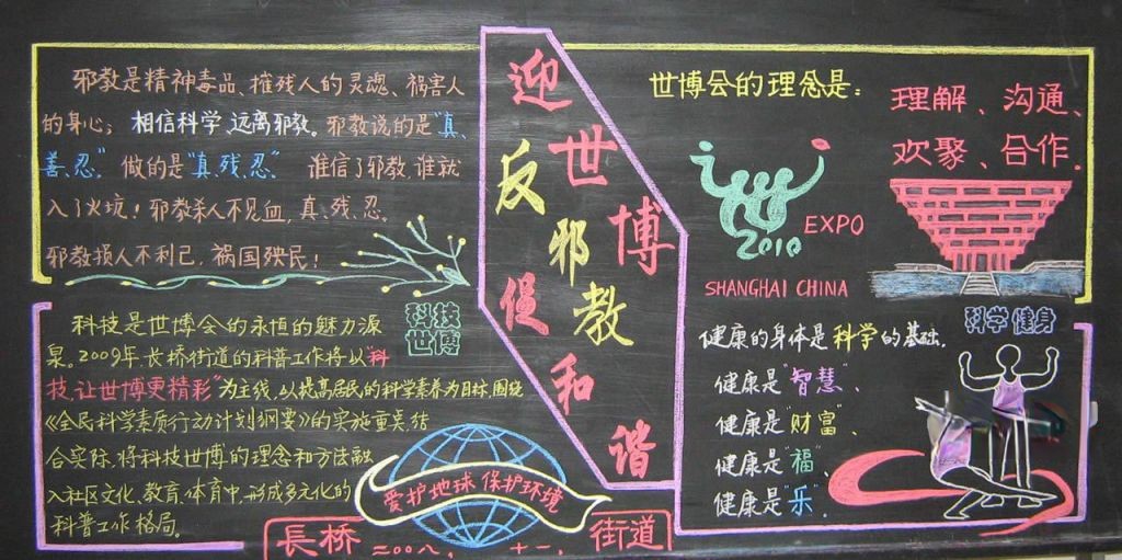 科学邪教黑板报