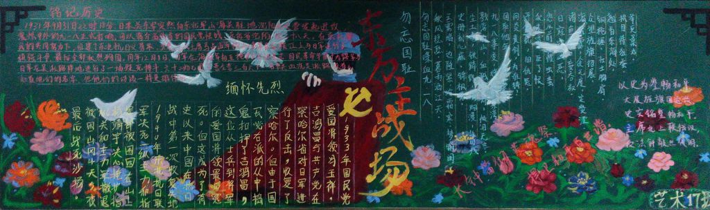 东方主战场黑板报图片