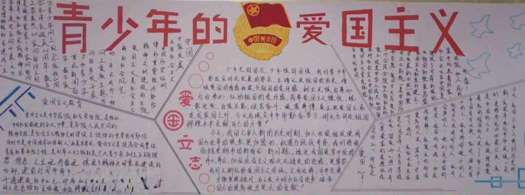 青少年的爱国主义板报