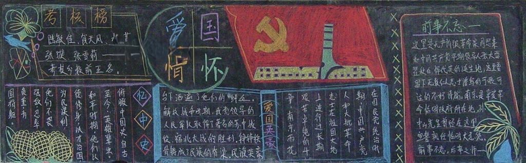 爱国主题黑板报图片大全