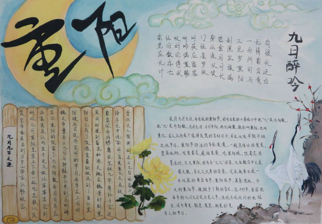 2022重阳节手抄报作品