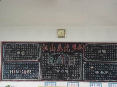 江山如此多娇黑板报图片