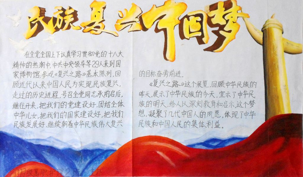 民族复兴中国梦墙报（精品推荐）