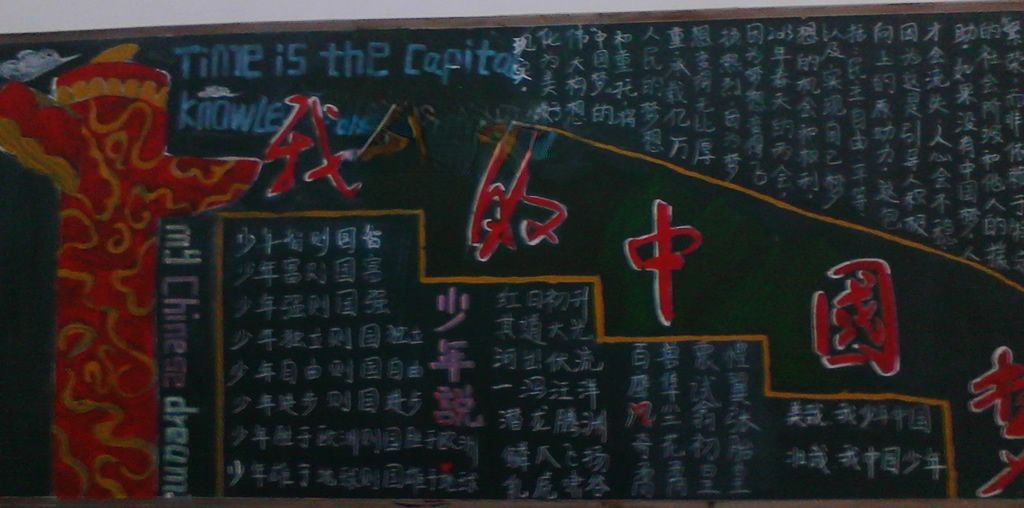 关于中国梦的黑板报