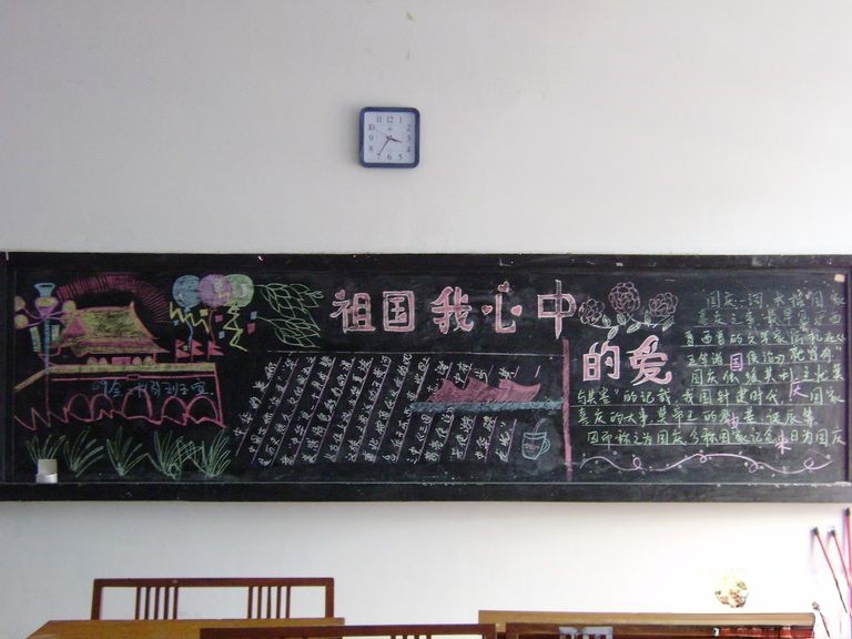 祖国在我心中主题黑板报