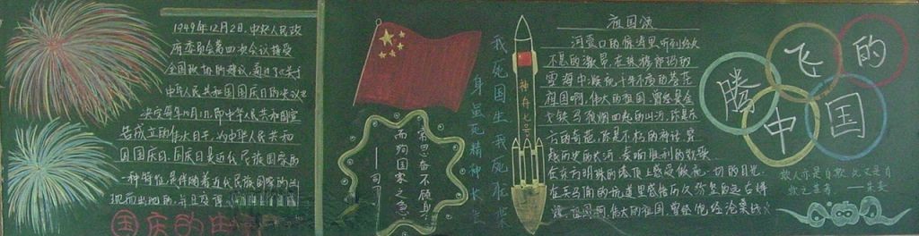 爱国主题黑板报图片大全