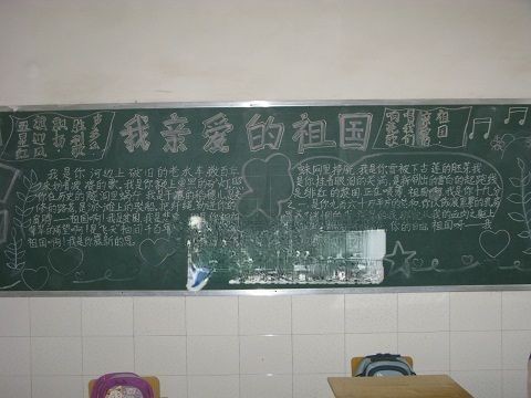 爱祖国黑板报图片