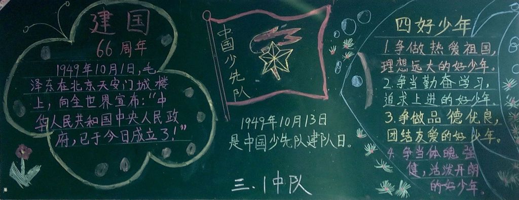 我是向善向上的好少年黑板报