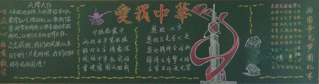 爱国主题黑板报图片大全