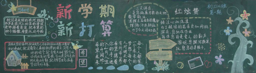 初三我们来了黑板报