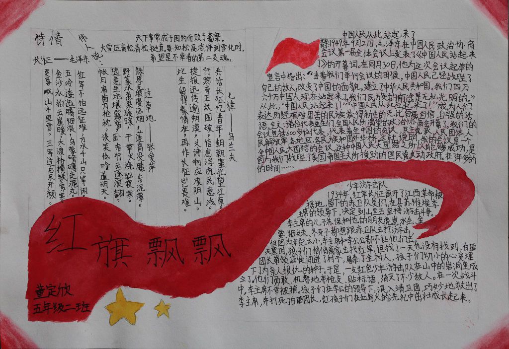 献礼2022国庆手抄报，祖国妈妈生日快乐