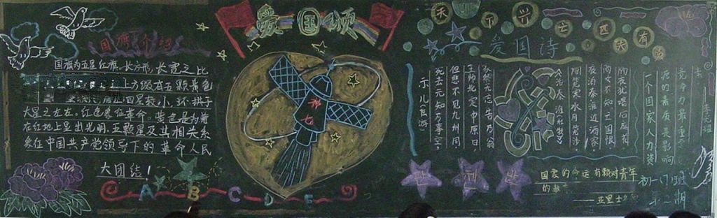 爱国主题黑板报图片大全