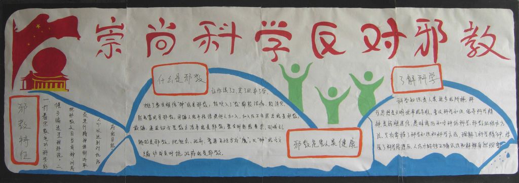 崇尚科学反对邪教墙报图片展 崇尚科学反对邪教墙报图片展