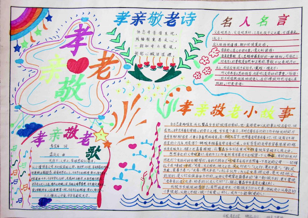 2022九九重阳手抄报