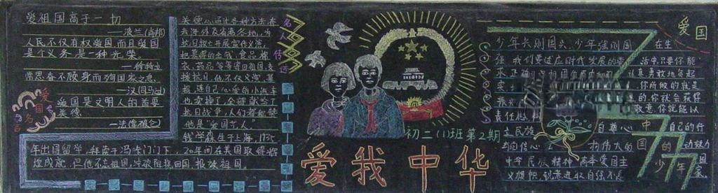 爱国主题黑板报图片大全