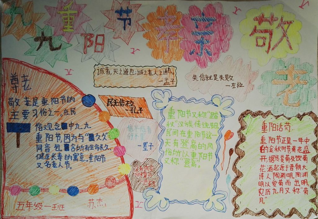 老人节尊老敬老手抄报 老人节尊老敬老手抄报