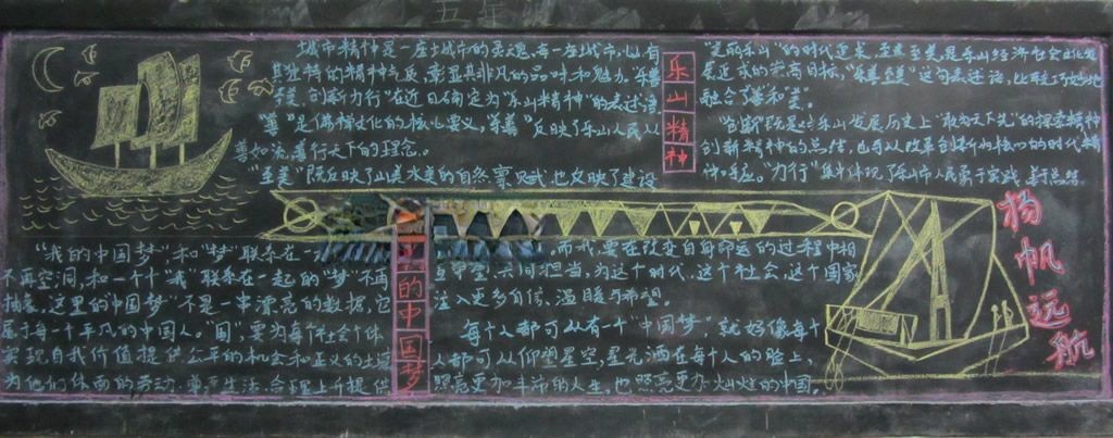 关于中国梦的黑板报