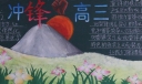 新学期冲锋高三黑板报