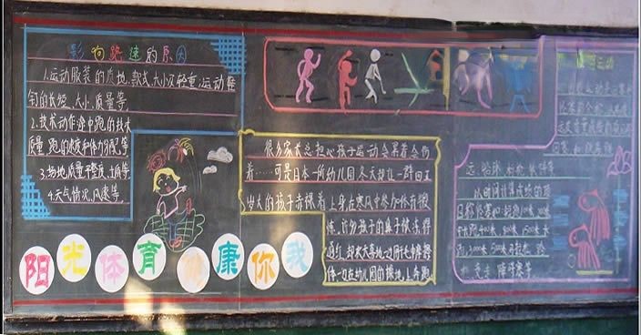关于长跑的黑板报图片 关于长跑的黑板报图片