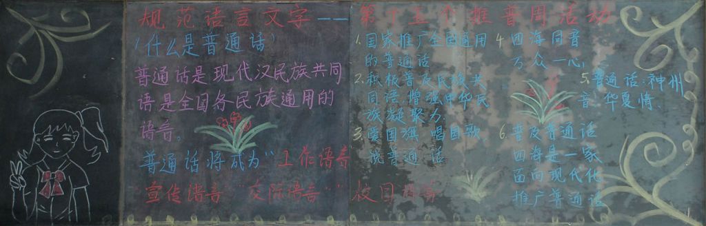 2022推普黑板报图片