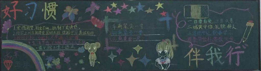 高中文明黑板报图片大全
