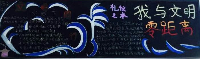 高中文明黑板报图片大全